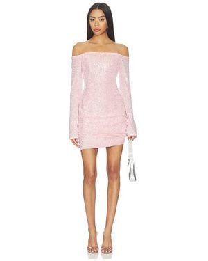 Prabal Gurung Off-Shoulder Mini Dress - Pink