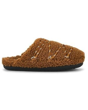 Moon Boot Teddy Slipper - Brown