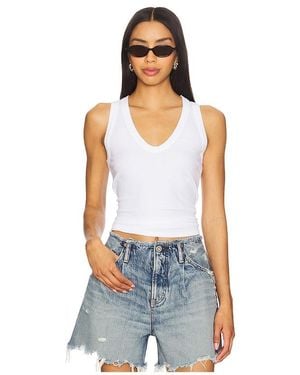 Cotton Citizen Verona U Neck Tank Top - Blue