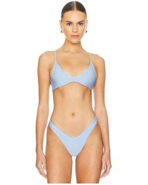 Maaji Reversible Creta Bikini Top - Blue