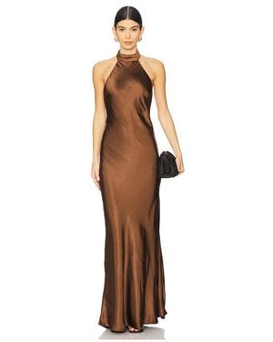 Runaway the Label Brigitte Maxi Dress - Brown