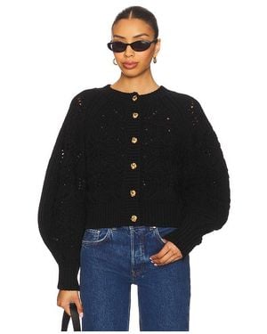 Zimmermann Cardigan Aus Zopfstrick Hypnotic - Schwarz