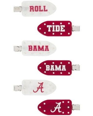 BaubleBar University Of Alabama Hair Clip Set - Red