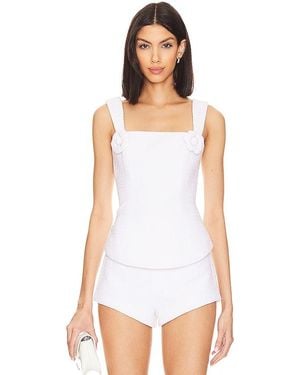 MAJORELLE Clemence Top - White