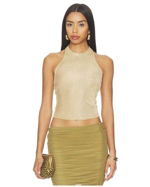 SER.O.YA Minnie Metallic Knit Halter Top