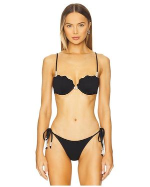 L*Space X Revolve Sunrise Shell Bikini Top - Orange