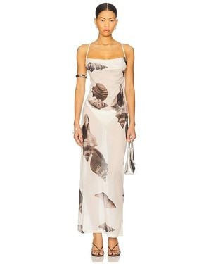 4th & Reckless Madeline Shell Printed Maxi Dress - White