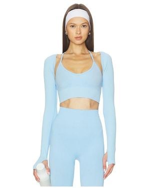 WellBeing + BeingWell Perrie Seamless Shrug - Blue