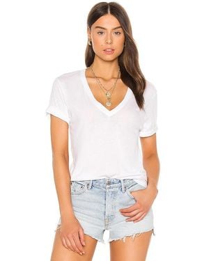 Cotton Citizen Classic V Neck Tee - White