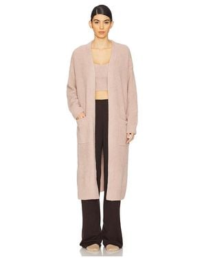 Barefoot Dreams Cozychic Luxe High Slit Cardigan - White