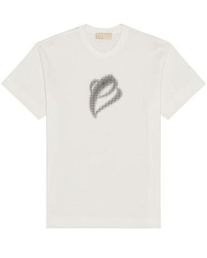 Etai LA 3D Print Dot Brust E Tee - White