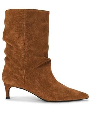Black Suede Studio Boot Marty 50 - Braun