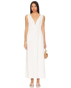 Line & Dot Walk About Midi Dress - White