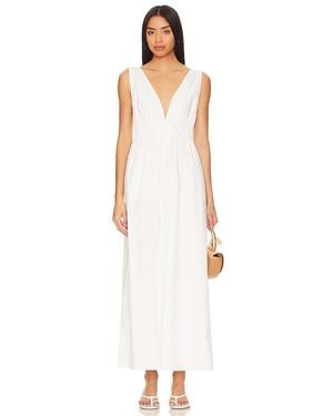 Line & Dot Walk About Midi Dress - White