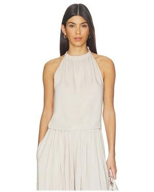 Ripley Rader Linen Tie Back Halter Top - White