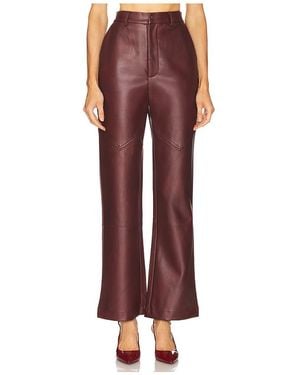 Bardot Karson Faux Leather Pant - Red