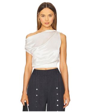 NonChalant Label Adelina Crop Top - White