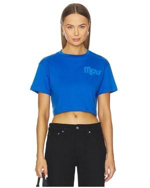 Terez X Revolve Mavericks Tonal Crop Logo Tee - Blue