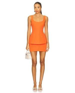 Amanda Uprichard Empire Dress - Orange