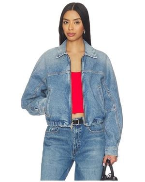 Agolde Dixon Cocoon Bomber Jacket - Blue
