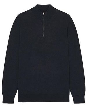 NN07 Pullover Mit Reissverschluss Am Stehkragen Sergio - Blau