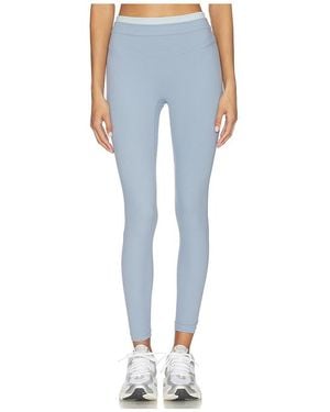 Gold Hinge Leggings Mit Doppeltem Bund Strydeform - Blau