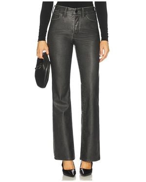 GOOD AMERICAN Good Classic Bootcut Faux Leather Trousers - Black