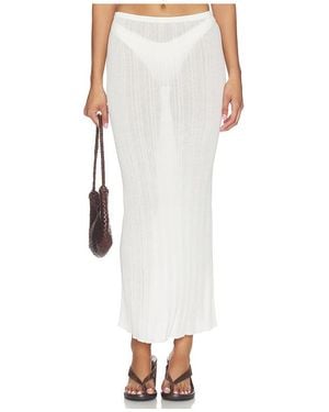 Solid & Striped JUPE RIANNE en White - Blanc