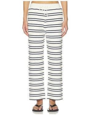 Negative Underwear Waffle Knit Cropped Pant - White