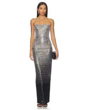 Bronx and Banco Vestido Dahlia En Color Plateado Metálico Talla (También En S)