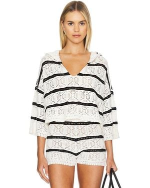 LSPACE Hoodie Striped Diamond Eyes - Mehrfarbig
