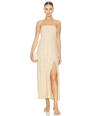MISA Los Angles Vestido Midi Aicha En Talla (También En Xl) - Neutro