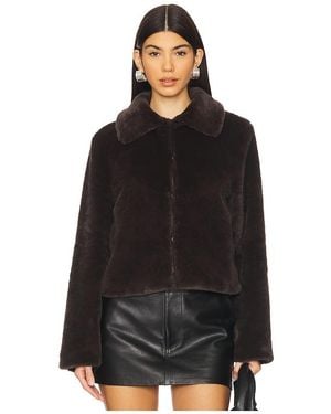 superdown Tianna Faux Fur Jacket - Black