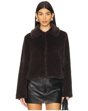superdown Tianna Faux Fur Jacket - Black