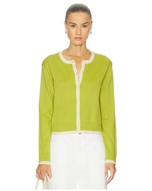 Velvet By Graham & Spencer Saylor Lux Cotton Cashmere - Yellow