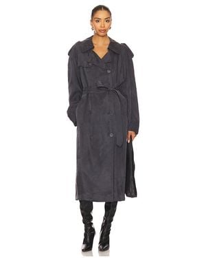 Helmut Lang Gabardina Fluida En Color Roca Talla (También En Xs) - Azul