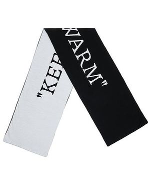 Off-White c/o Virgil Abloh Keep Warm スカーフ - ブラック