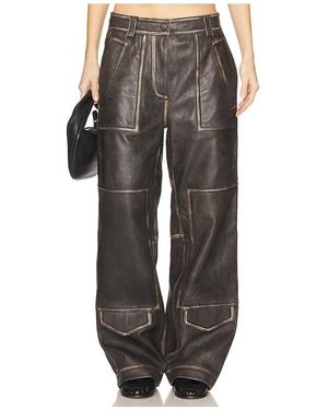 Saks Potts Clive Leather Pant - Black