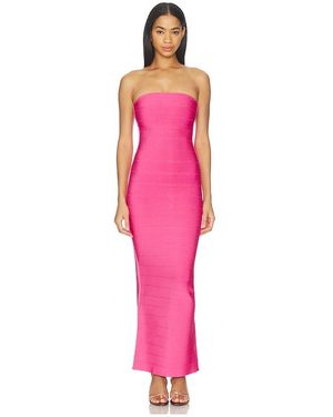 Nbd Kirstyn Strapless Maxi Tube Dress - Pink