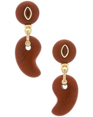 DANNIJO Jasper Earrings - Brown