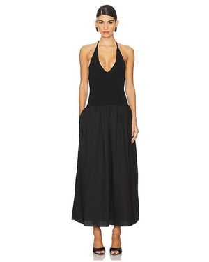 Shona Joy Aliah Halter Midi Dress - Black