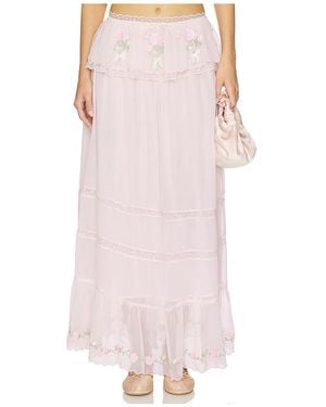 For Love & Lemons JUPE RAE ROSE en Pink