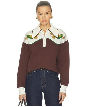 ALÉMAIS Lasso Knit Polo - Blue