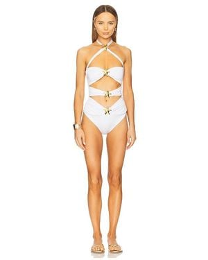 Cin Cin Diamond Seastar One Piece Swimsuit - White