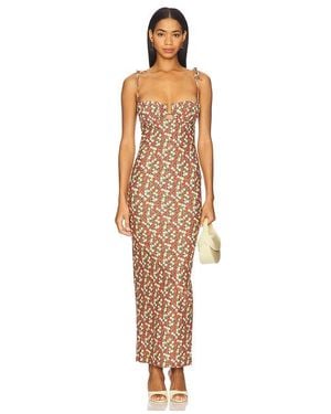 Montce Petal Long Slip Dress - Multicolour