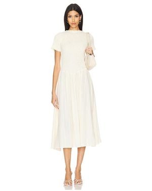 Apres Studio Ruched Marta Dress - White
