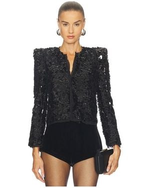 L'Agence Shai Pointed Shoulder Jacket - Black