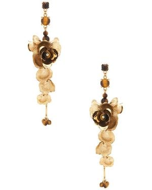 Shashi Gardenia Earring - Metallic