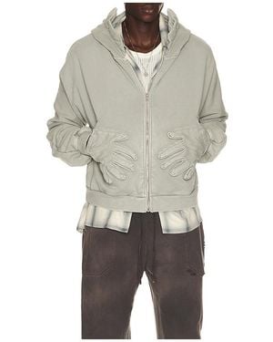 Advisry Glove Zip Up Hoodie - Blau