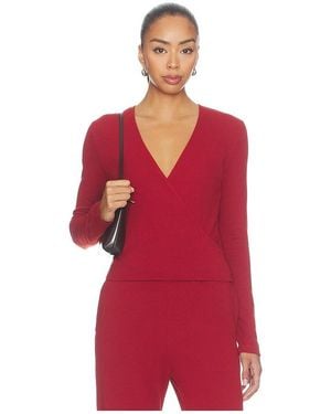 Leset Bauchfreies Wickeltop Lauren - Rot